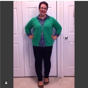 Green cardigan Sz XL